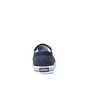 Supra Mens CUBA Low Top Shoes Navy/White/white | US-11524